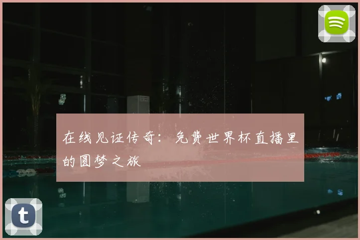 在线见证传奇:免费世界杯直播里的圆梦之旅